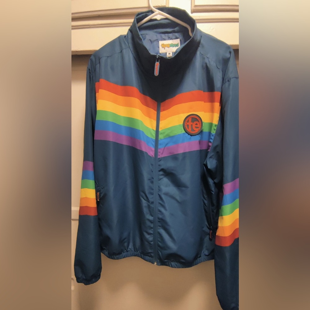 Tipsy Elves Retro Rainglow Jacket Sz. L